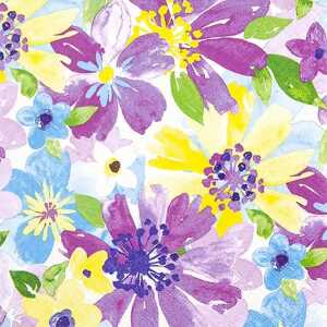 Home Fashion Servietten Vibrant Blossoms 33x33cm 20 Stück 3lagig