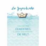 Glückwunschkarte Jugendweihe hab Mut, Weg zu gehen u...