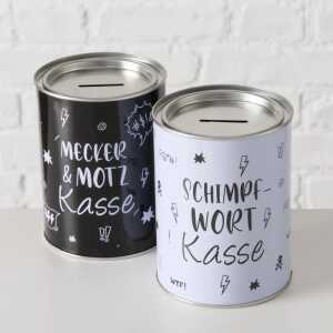 BOLTZE Spardose Meckerkasse 2fach sortiert