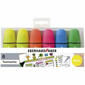 Eberhard Faber Textmarker Neon 6 Stück Kunststoffetui