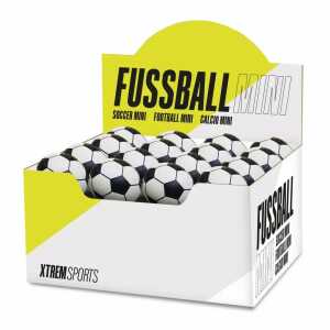 Thekendisplay Fußball Gummi schwarz/weiß Ø6cm 55g