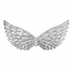 WIDMANN Textilflügel silber 43x22cm