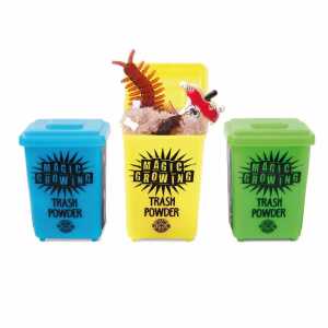 Trash Magic Growing Powder Set Prank Box blau grün gelb 3fach sortiert