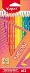 Maped Buntstifte NEON 12 Stück Kartonetui