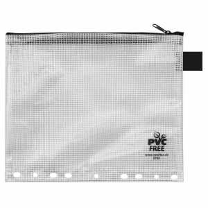 Veloflex Reißverschlusstasche mit Abheftrand transparent DIN A5