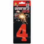 COMET Wunderkerze Zahl 4 Kat. F1 rot