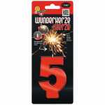COMET Wunderkerze Zahl 5 Kat. F1 rot