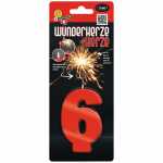 COMET Wunderkerze Zahl 6 Kat. F1 rot