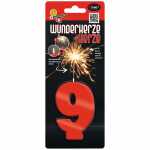 COMET Wunderkerze Zahl 9 Kat. F1 rot