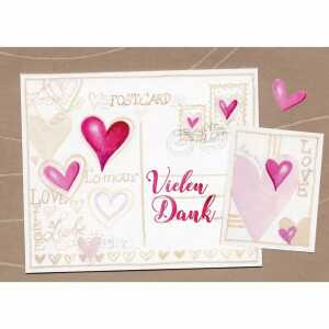 Kurt Eulzer Dankeskarte Vielen Dank Herzen