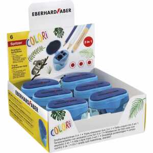 Eberhard Faber Dreifachspitzdose Colori blau