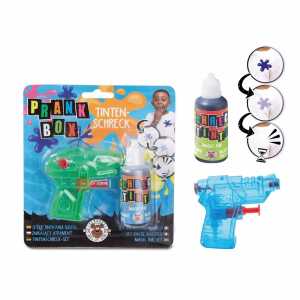 Tintenschreck-Set Prank Box Pistole+Schreck-Tinte blau grün 2fach sort