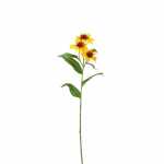Kunstblume Echinacea gelb 62cm