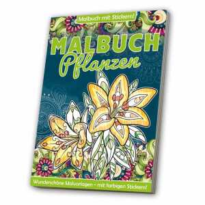 Malbuch Pflanzen mit Stickern 4019393991365