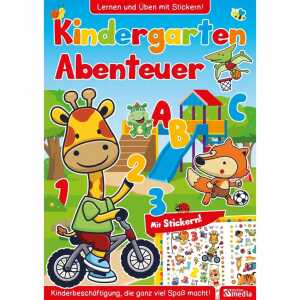 Lernbuch Kindergarten Abenteuer mit Stickern