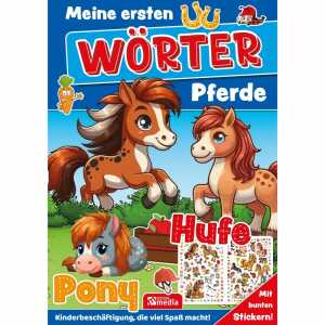Lernbuch Meine ersten Wörter Pferde mit Stickern