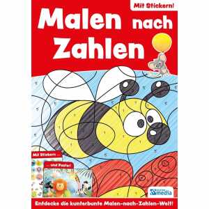 Lernbuch Malen nach Zahlen von 1 - 10 mit Stickern