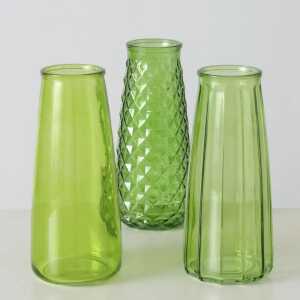 BOLTZE Vase Oriana 3fach sortiert