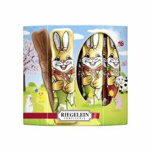 Riegelein Vollmilch-Schokolade Osterhäschen massiv 125g