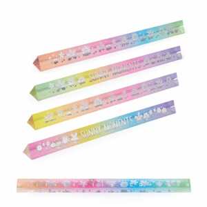 Lineal Good Feelings Happy Flowers Acryl regenbogen 18cm 4fach sort