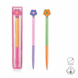 Kugelschreiber Good Feelings Happy Flowers Metall 16cm 3fach sorti