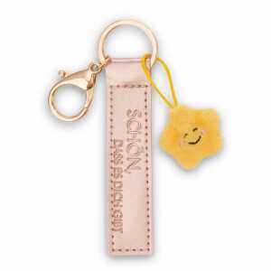 NICI Schlüsselanhänger Schön, dass es dich gibt roségold 10cm