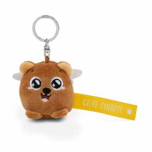 NICI Schlüsselanhänger Bär Gute Fahrt! gelb 5cm