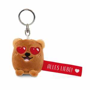 NICI Schlüsselanhänger Bär Alles Liebe! rot 5cm