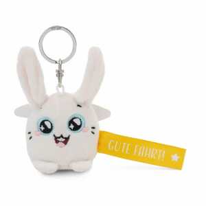 NICI Schlüsselanhänger Hase Gute Fahrt! gelb 5cm