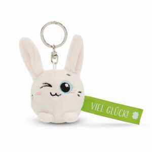 NICI Schlüsselanhänger Hase Viel Glück! grün 5cm