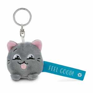 NICI Schlüsselanhänger Katze Feel Good! blau 5cm