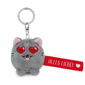 NICI Schlüsselanhänger Katze Alles Liebe! rot 5cm