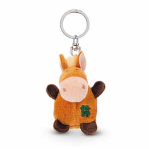 NICI Schlüsselanhänger Pferd mit Kleeblatt 5cm