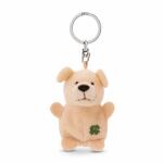 NICI Schlüsselanhänger Hund beige mit Kleeblatt...