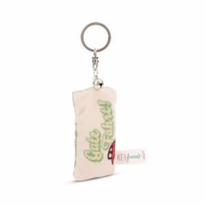 NICI Schlüsselanhänger Mini Plüschkissen Gute Fahrt! mit Glöckchen 8cm