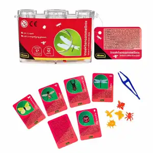 Idena Insekten Sammelbox mit 3 Lupen