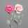 Kunstblume Rose pink 63cm 2fach sortiert