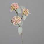 Kunstblume Virburnum mit drei Blütenköpfen 62cm