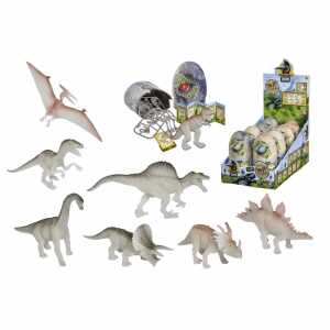 Dinosaurier Set im Ei 10cm 3 Teile nachtleuchtend 2fach sortiert