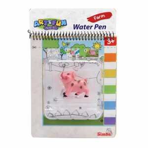 Malbuch Water Pen Farm 17x19cm mit Tierfigur Schwein