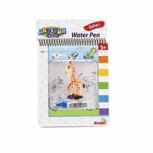 Malbuch Water Pen Safari 17x19cm mit Tierfigur Giraffe
