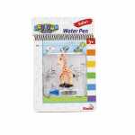 Malbuch Water Pen Safari 17x19cm mit Tierfigur Giraffe