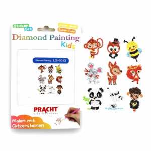 Diamond Painting Sticker Tiere 9 Stück 4016490479291