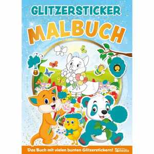 Glitzersticker XXL-Malbuch Lernspaß im Frühling