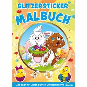 Glitzersticker XXL-Malbuch Kindergarten Frühling Ostern