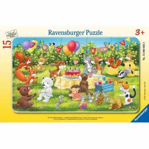 Ravensburger Kinderpuzzle Tierische Geburtstagsfeier 15 Teile