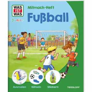 TESSLOFF Kinderbuch WAS IST WAS Junior Mitmach-Heft Fußball