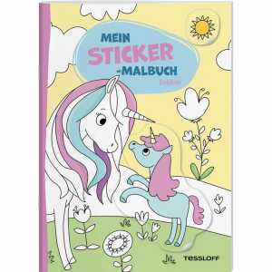 TESSLOFF Mein Sticker-Malbuch Einhörner