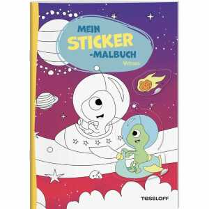 TESSLOFF Mein Sticker-Malbuch Weltraum