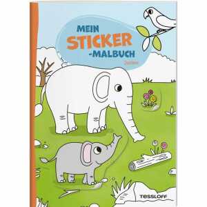 TESSLOFF Mein Sticker-Malbuch Zootiere